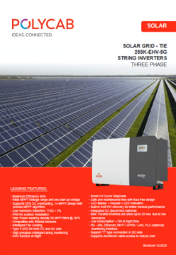 Solar Grid Tie String Inverter 255k-ehv-5g